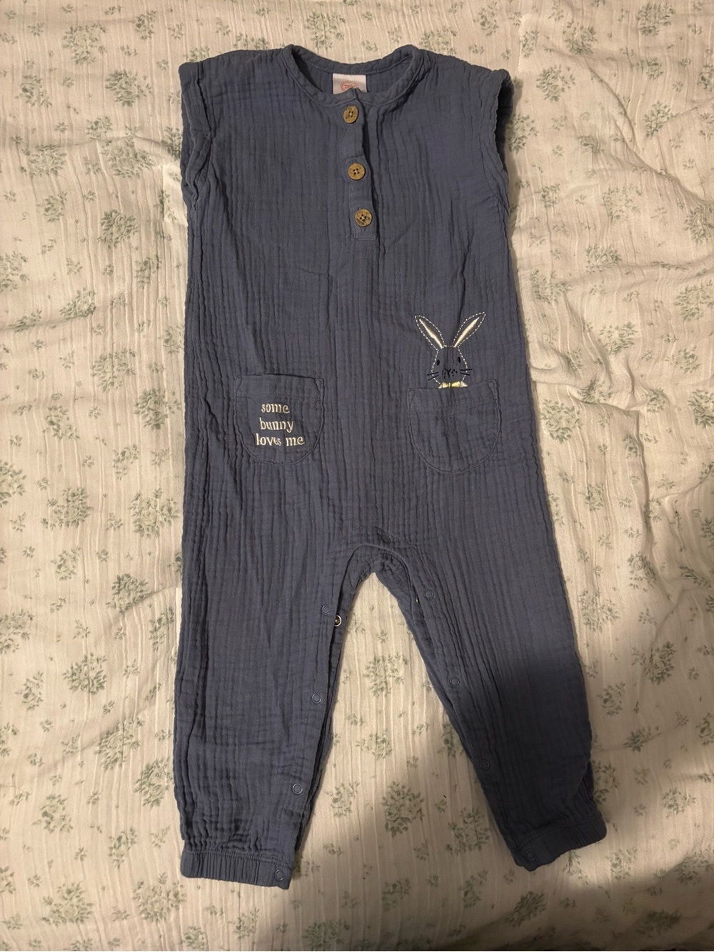 wonder nation Muslin Easter romper